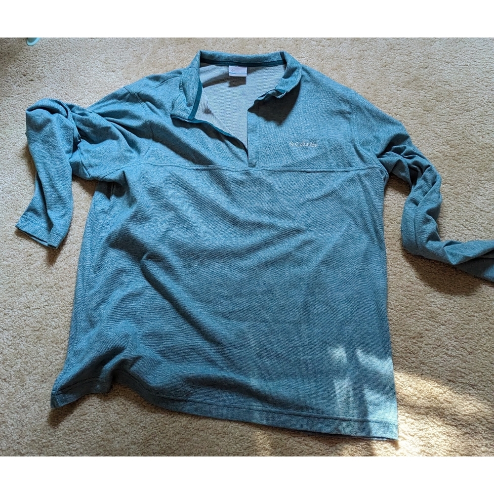 Columbia Men's Teal Long Sleeve Shirt